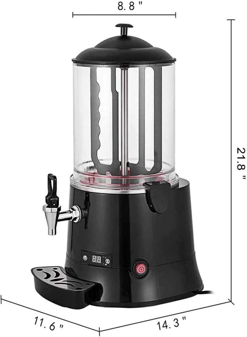 KitchTron Commercial Chocolate Melter Machine 10L | Hot Chocolate Machine with Digital Temperature Control 30°C–90°C | LED Display Stainless Steel Chocolate Dispenser | Warmer for Coffee, Milk & Tea - Image 2